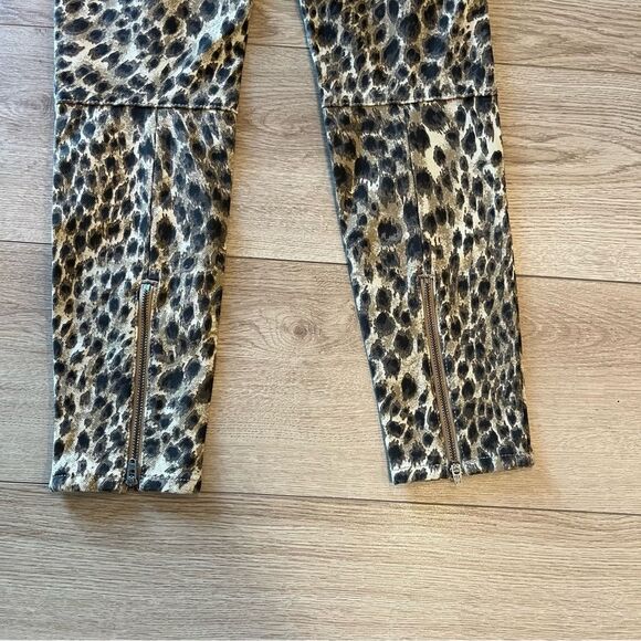J. McLaughlin Baxter Cheetah Leopard Skinny Zipper Pants Size 0 - Picture 7 of 7